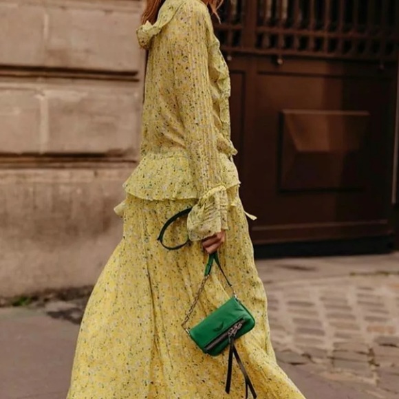(SOLD)Self Portrait Yellow Floral Maxi Dress - Picture 3 of 8